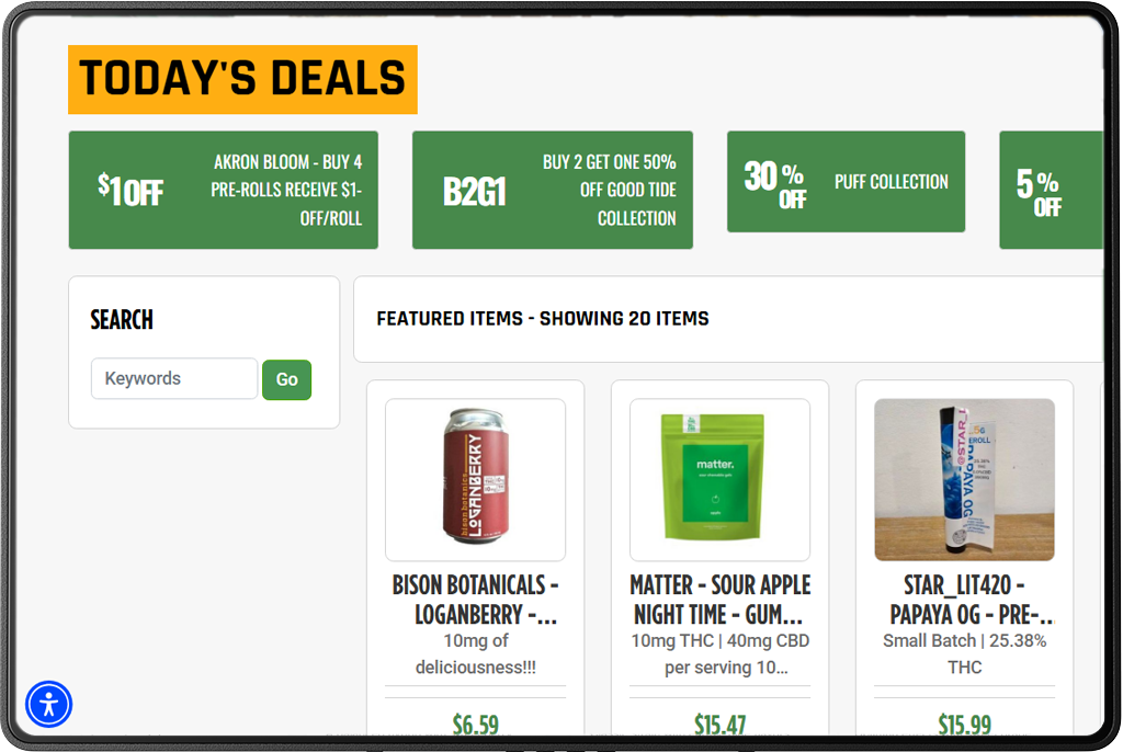 E-Commerce Deals Screenshot